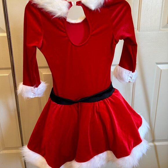 New! Revolution Dance Holly Jolly Dance costume, Child Large - Picture 2 of 3